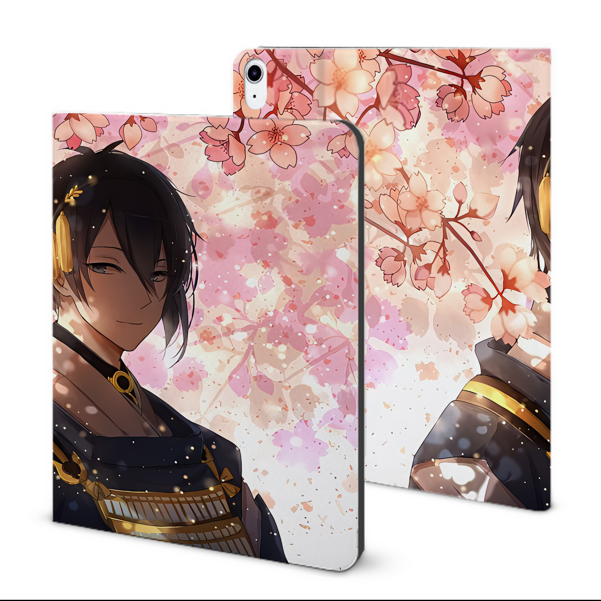 （画像用） 刀剣乱舞 Touken Ranbu IPad ケース ブック型 PUレザー TPU 耐衝撃 軽量 薄型 ペン収納なし 全面保護 IPad 各モデル対応